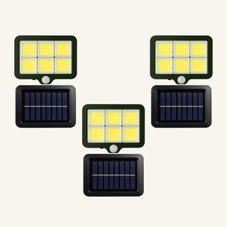 Set 3 Lampi cu Incarcare Solara 6 celule 250W, 160 LED-uri COB, telecomanda Trendysale.ro