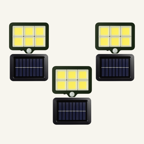 Set 3 Lampi cu Incarcare Solara 6 celule 250W, 160 LED-uri COB, telecomanda Trendysale.ro