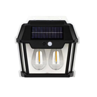 Set 3x Lampă Solară de Perete cu 2 Becuri Tip Clasic LED cu Senzor de Mișcare Trendysale.ro