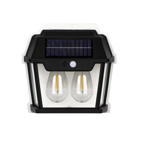 Set 3x Lampă Solară de Perete cu 2 Becuri Tip Clasic LED cu Senzor de Mișcare Trendysale.ro
