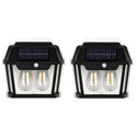 Set 3x Lampă Solară de Perete cu 2 Becuri Tip Clasic LED cu Senzor de Mișcare Trendysale.ro