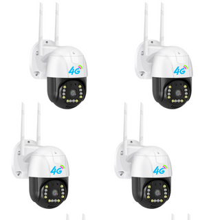 Set 4 Camere 4G/LAN Smart Dasgut - 3.0MP, Audio Bidirectional, Panoramare 355°, Viziune Nocturna Smart Trendysale.ro
