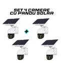 Set 4 Camere de supraveghere exterior 4G 1080HD, IP60, panou solar, vedere nocturna Trendysale.ro