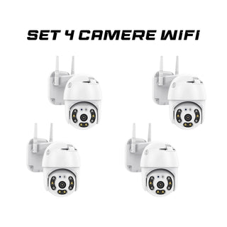 Set 4 Camere supraveghere exterior, rotativa, WI-FI, IP66, Full HD 1080p Trendysale.ro