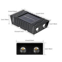 Set 4 Lămpi Solare Decorativă, Iluminat Bidirecțional pentru Perete, Gard sau Grădină Trendysale.ro