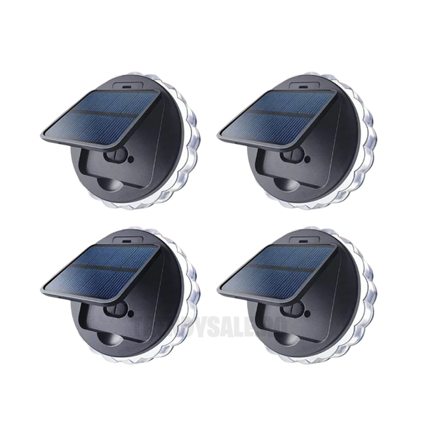 Set 4 Lampi Solare Decorative cu Model Stea si Iluminare Reglabila in 3 Trept Trendysale.ro