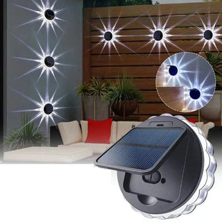 Set 4 Lampi Solare Decorative cu Model Stea si Iluminare Reglabila in 3 Trept Trendysale.ro