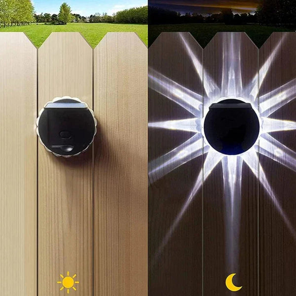 Set 4 Lampi Solare Decorative cu Model Stea si Iluminare Reglabila in 3 Trept Trendysale.ro