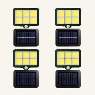 Set 4 Lampi cu Incarcare Solara 6 celule 250W, 160 LED-uri COB, telecomanda Trendysale.ro