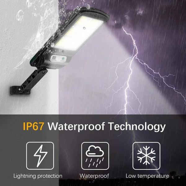 Set 4 x Lampi cu Incarcare Solara 8 celule 150W, 160 LED-uri COB, telecomanda Trendysale.ro