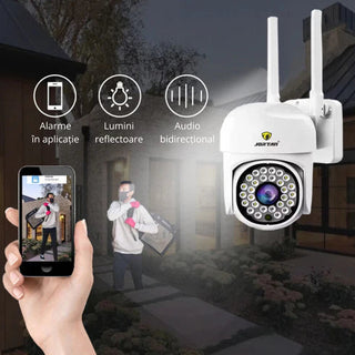 Set 5 Camere Supraveghere IP 360 WiFi, JT-8161QJ, Vizualizare Live Telefon, Viziune Nocturna Trendysale.ro