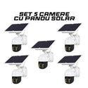 Set 5 Camere de supraveghere exterior 4G 1080HD, IP60, panou solar, vedere nocturna Trendysale.ro