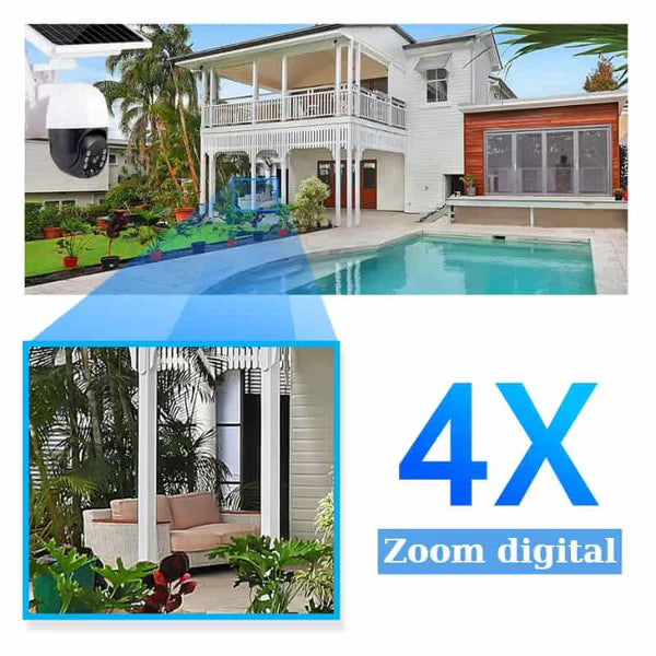 Set 5 Camere de supraveghere exterior 4G 1080HD, IP60, panou solar, vedere nocturna Trendysale.ro