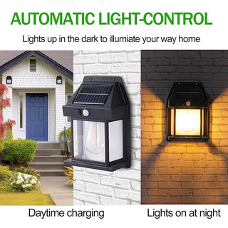 Set 5 x Lampa Solara de Perete în Forma de Felinar, cu Senzor de Miscare, 18W Trendysale.ro