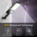 Set 5 x Lampi cu Incarcare Solara 8 celule 150W, 160 LED-uri COB, telecomanda Trendysale.ro