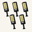 Set 5 x Lampi cu Incarcare Solara 8 celule, 160 LED-uri COB, telecomanda Trendysale.ro