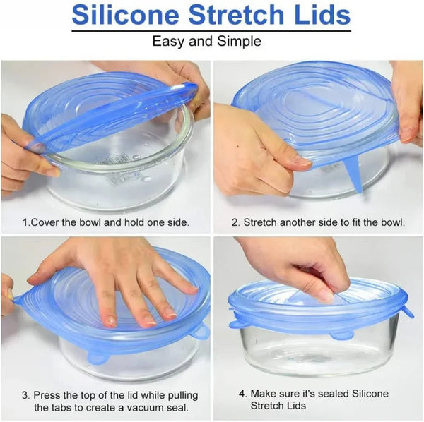 Set 6 Capace Flexibile din Silicon Trendysale.ro