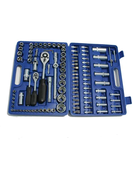 Set Chei Tubulare Cromate profesionale de Inalta Performanta, 108 Piese Trendysale.ro