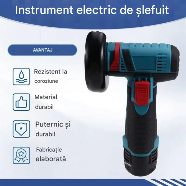 Set Portabil 2 in 1 cu Masina de Gaurit 48V si Polizor Unghiular Compact 10000 RPM, Acumulatori Reincarcabili, Discuri de Taiere Incluse si Accesorii Complete Trendysale.ro
