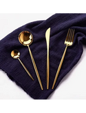 Set de tacamuri 24 piese, design elegant, din otel inoxidabil Trendysale.ro