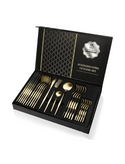 Set de tacamuri 24 piese, design elegant, din otel inoxidabil Trendysale.ro