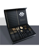 Set de tacamuri 24 piese, design elegant, din otel inoxidabil Trendysale.ro