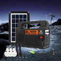 Sistem iluminare cu 3 becuri, lanterna, radio si baterie, 24W Trendysale.ro