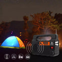 Sistem iluminare cu 3 becuri, lanterna, radio si baterie, 24W Trendysale.ro