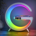 Statie incarcare wireless 3 in 1 cu lampa RGB si boxa bluetooth, control aplicatie Trendysale.ro