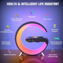 Statie incarcare wireless 3 in 1 cu lampa RGB si boxa bluetooth, control aplicatie Trendysale.ro
