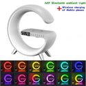 Statie incarcare wireless 3 in 1 cu lampa RGB si boxa bluetooth, control aplicatie Trendysale.ro
