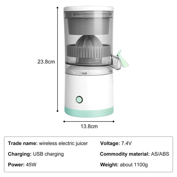 Storcator electric de fructe si legume, portabil, alimentare USB, 45w Trendysale.ro