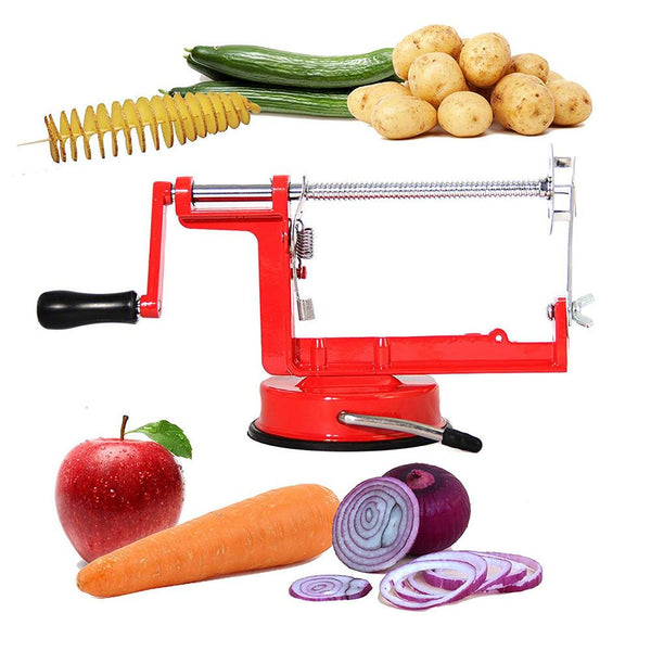 Taietor spiral multifunctional din otel inoxidabil pentru legume Trendysale.ro