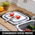 Tocator 3 in 1 multifunctional, pliabil, scurgator, uscator pentru alimente Trendysale.ro