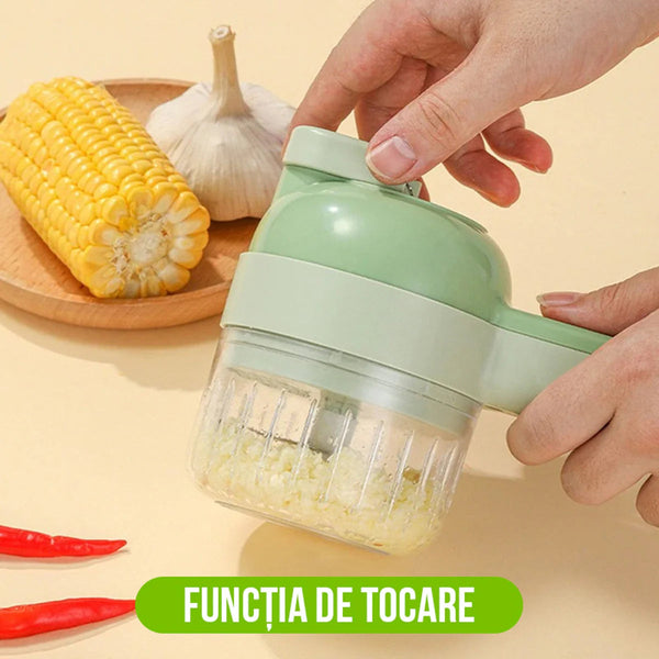 Tocator Electric Gatling 4 in 1, pentru Alimente si Legume Trendysale.ro