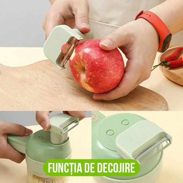 Tocator Electric Gatling 4 in 1, pentru Alimente si Legume Trendysale.ro