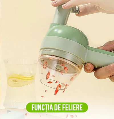 Tocator Electric Gatling 4 in 1, pentru Alimente si Legume Trendysale.ro