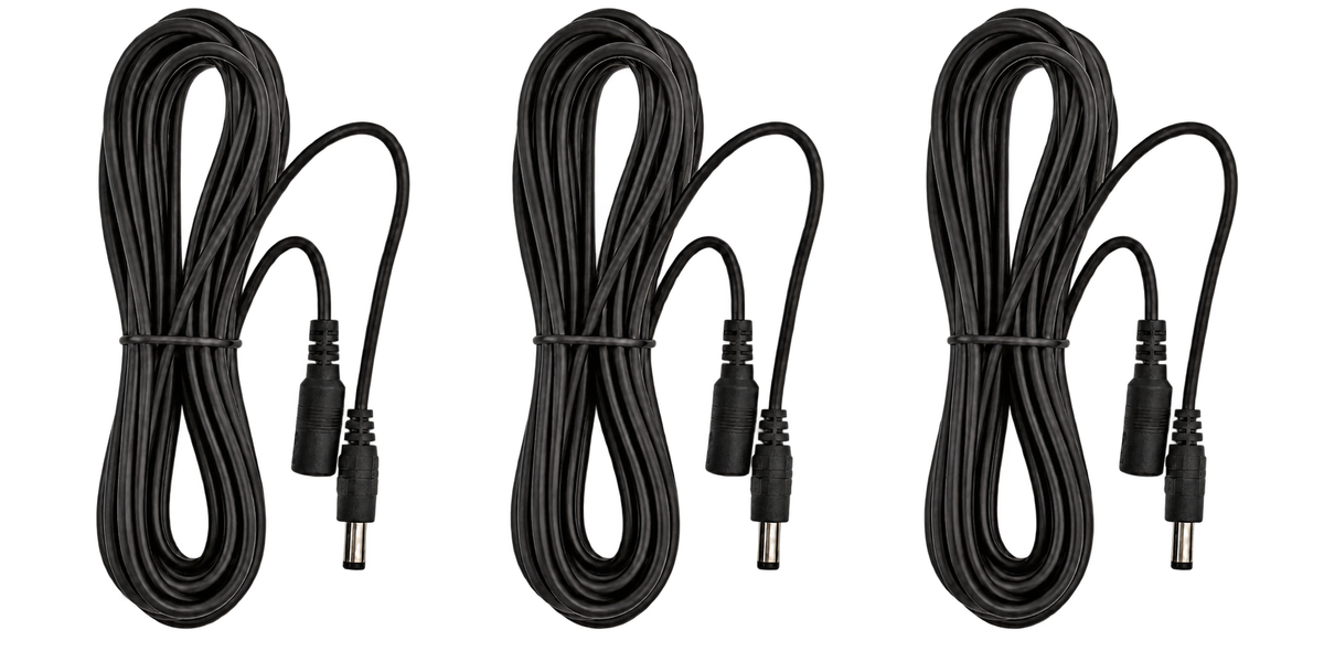 Cablu Prelungitor Alimentare Cameră 5 m (12V, mufă 5,5 × 2,1 mm)
