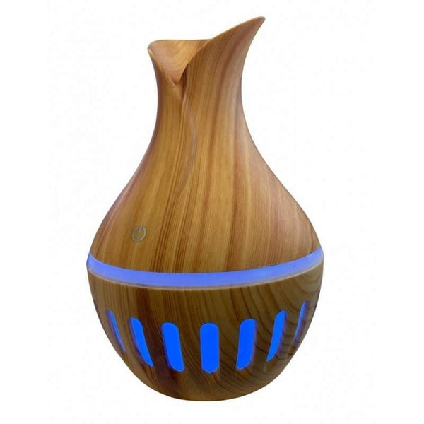 Umidificator 300 ml cu Difuzor de Aromaterapie și Ultrasunete, Design Lemn Deschis Trendysale.ro