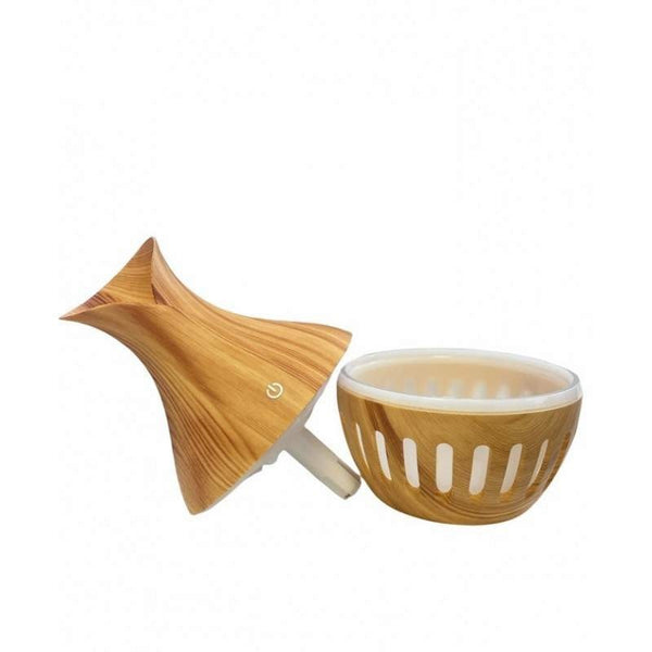 Umidificator 300 ml cu Difuzor de Aromaterapie și Ultrasunete, Design Lemn Deschis Trendysale.ro