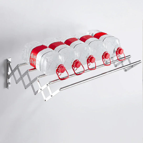Uscator rufe din aluminiu, retractabil, cu prindere in perete 70cm Trendysale.ro