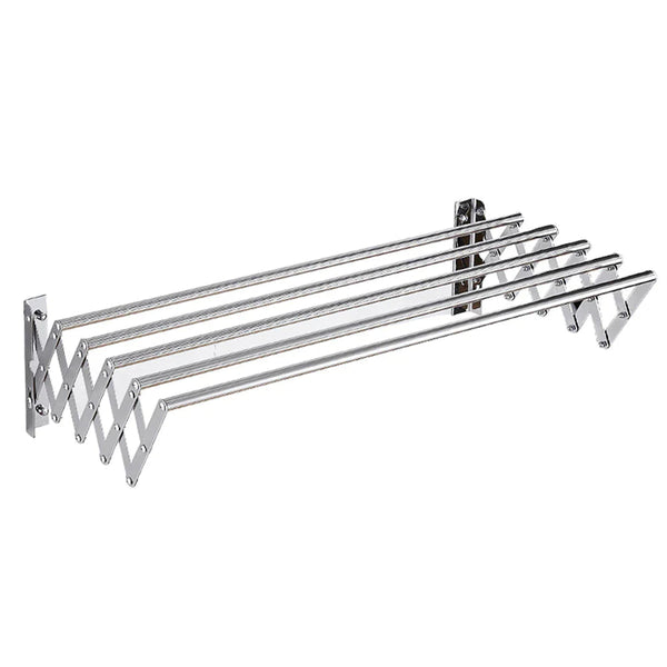 Uscator rufe din aluminiu, retractabil, cu prindere in perete 70cm Trendysale.ro